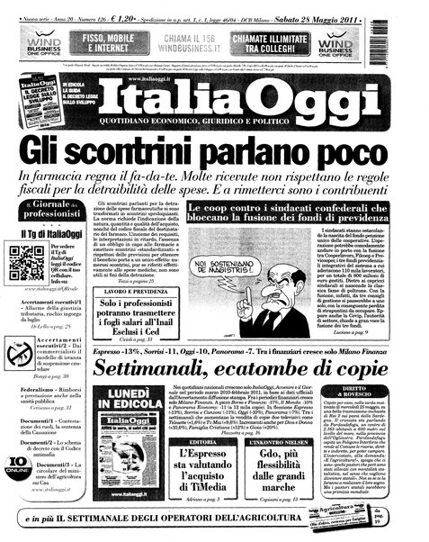 Italia oggi : quotidiano di economia finanza e politica